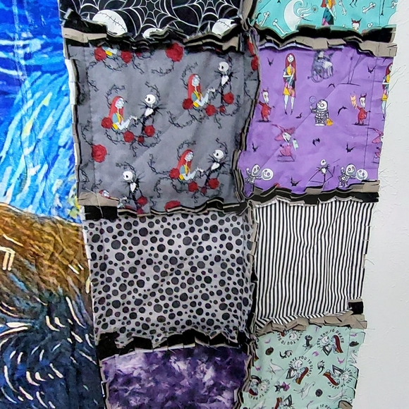 Nightmare Before Christmas Rag Quilt - Picture 4 of 6